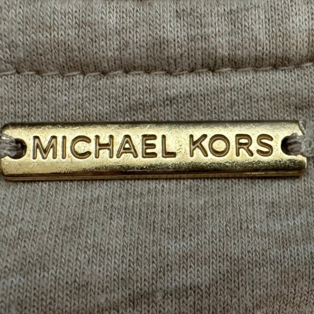 Michael Kors Womens Oatmeal Heather Lace Up Side Grommet Sweatshirt Small Beige - Picture 12 of 12